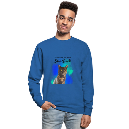 Nala's Classic Pullover Schnurren ist mein Soundtrack Black Edition - Royalblau