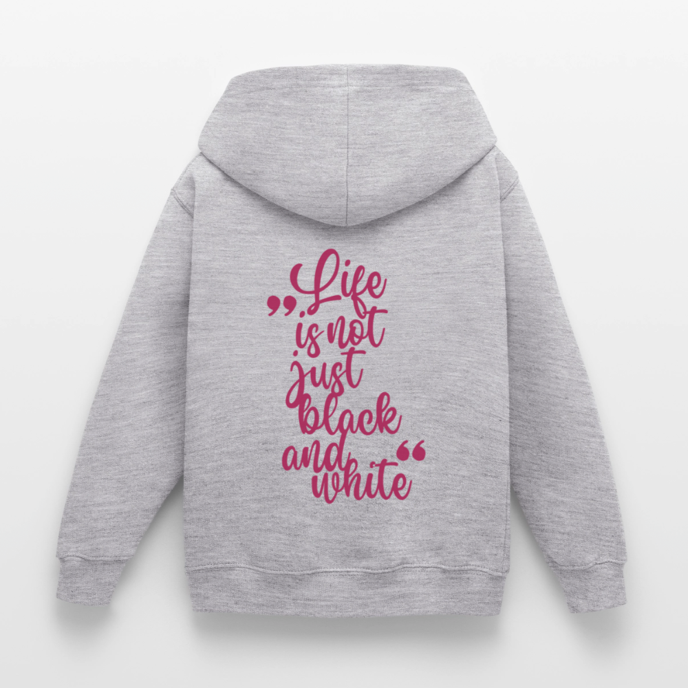 LiNBW. Crew Hoodie Life is not just black and white Edition Pink - LiNBW.