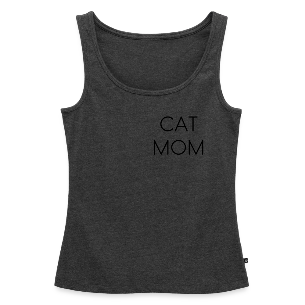 Pedro´s Tank Top Premium Stolzes Personal einer Katze CAT MOM Black Edition - Anthrazit meliert