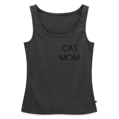 Pedro´s Tank Top Premium Stolzes Personal einer Katze CAT MOM Black Edition - Anthrazit meliert