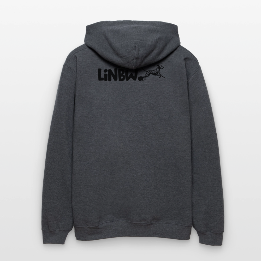 Life is not just black and white Hoodie Black Edition - Dunkelgrau meliert