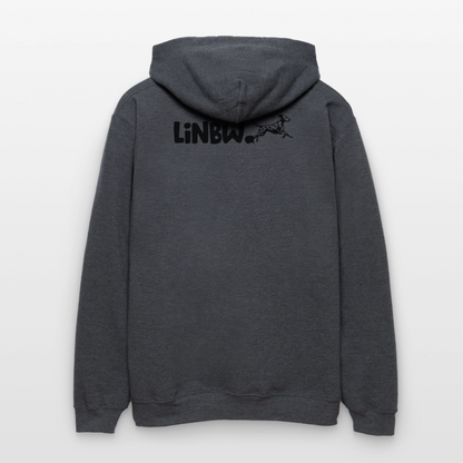 Life is not just black and white Hoodie Black Edition - Dunkelgrau meliert