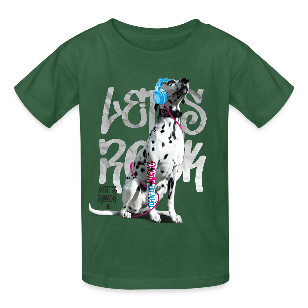 Boa's T-Shirt Let's Rock - Flaschengrün