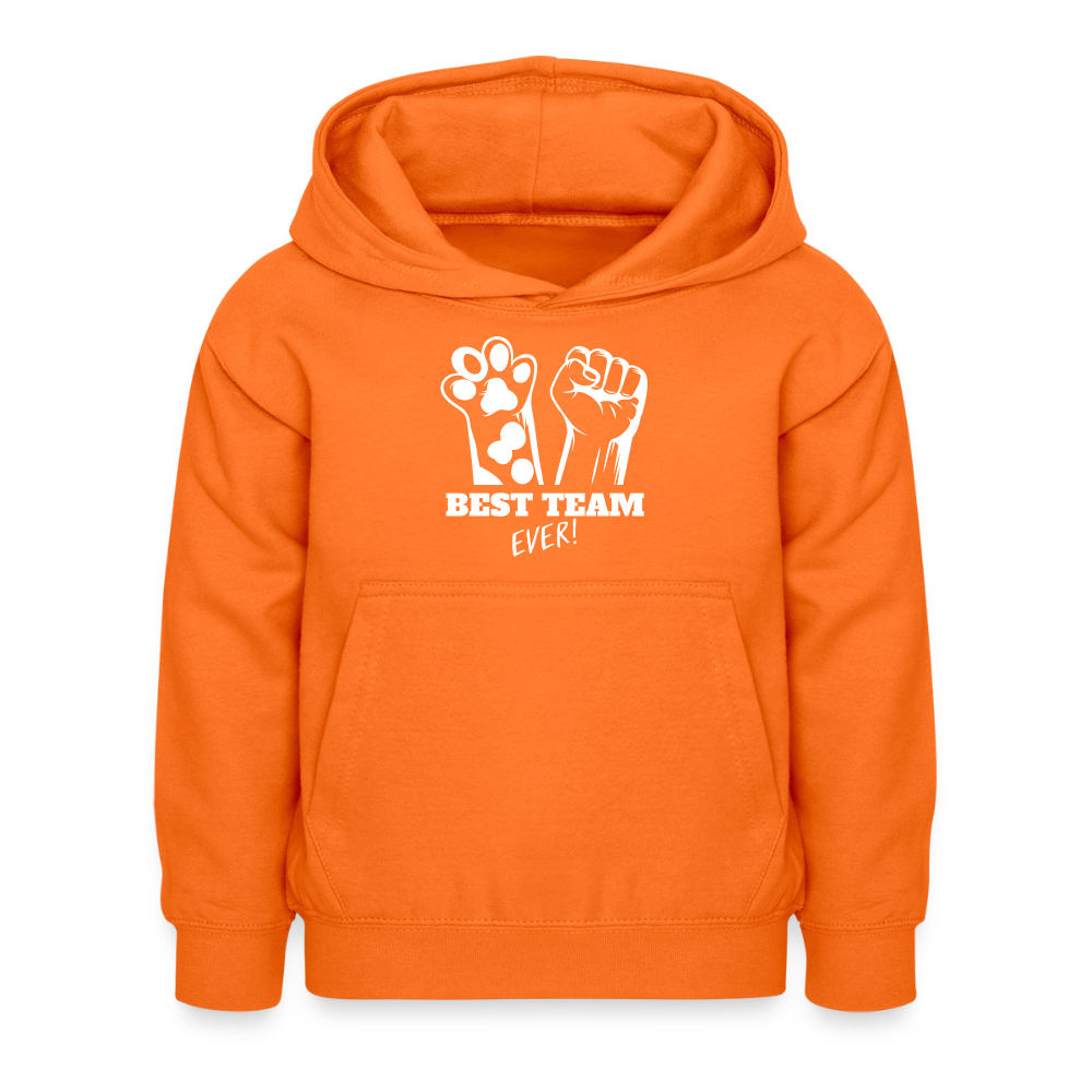 Best Team Ever  Hoodie White Edition - Orange