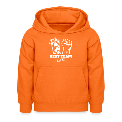Best Team Ever  Hoodie White Edition - Orange