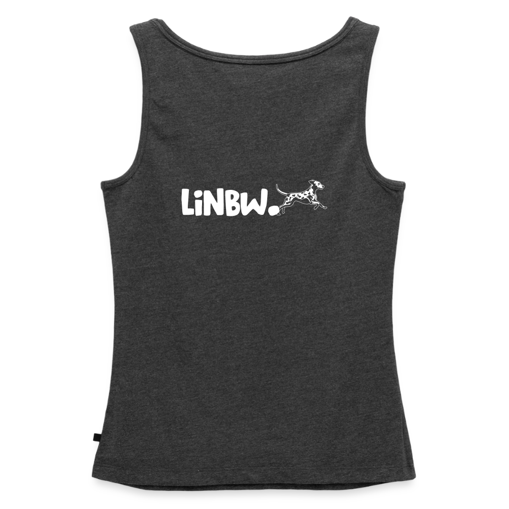 Life is not just black and white Tank Top Premium LiNBW. White Edition - Anthrazit meliert