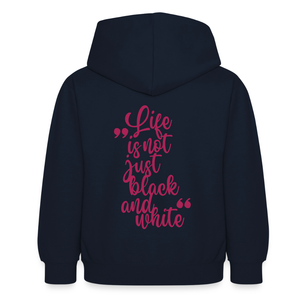 LiNBW. Crew Hoodie Life is not just black and white Edition Pink - LiNBW.