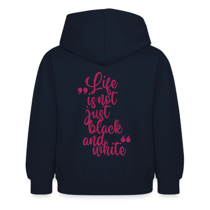 LiNBW. Crew Hoodie Life is not just black and white Edition Pink - LiNBW.
