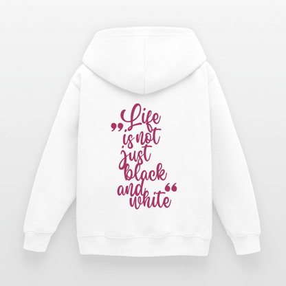 LiNBW. Crew Hoodie Life is not just black and white Edition Pink - LiNBW.