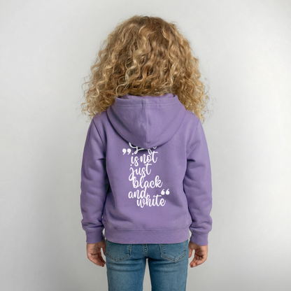 LiNBW. Crew Hoodie Life is not just black and white Edition White - LiNBW.