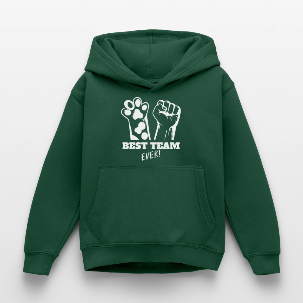 Best Team Ever  Hoodie White Edition - Flaschengrün