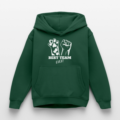 Best Team Ever  Hoodie White Edition - Flaschengrün