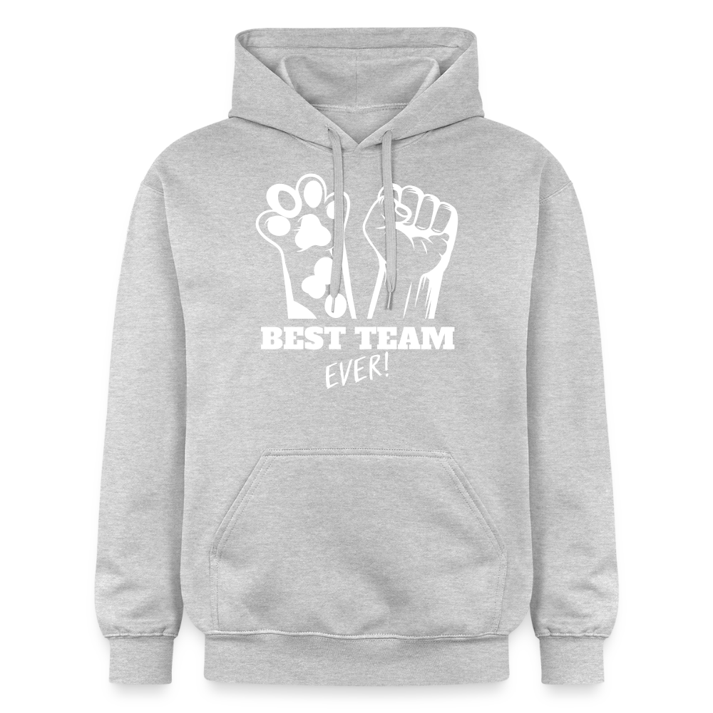 Best Team Ever Hoodie White Edition - Hellgrau meliert
