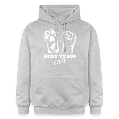 Best Team Ever Hoodie White Edition - Hellgrau meliert