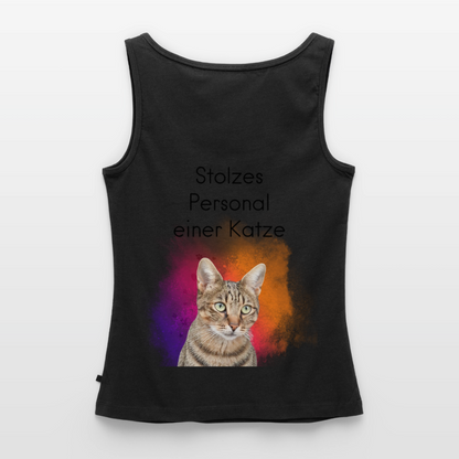 Pedro´s Tank Top Premium Stolzes Personal einer Katze CAT MOM Black Edition - Schwarz