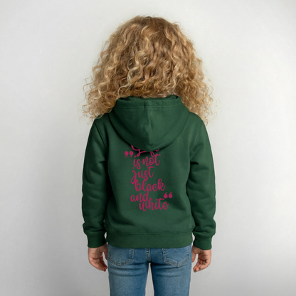 LiNBW. Crew Hoodie Life is not just black and white Edition Pink - LiNBW.