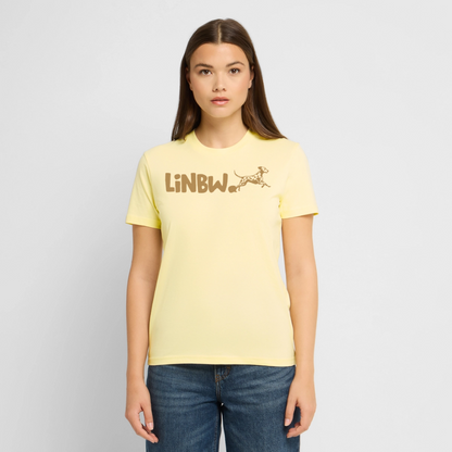 LiNBW. Unisex T-Shirt Premium Crew Brown Edition Life is not just black and white - Creme