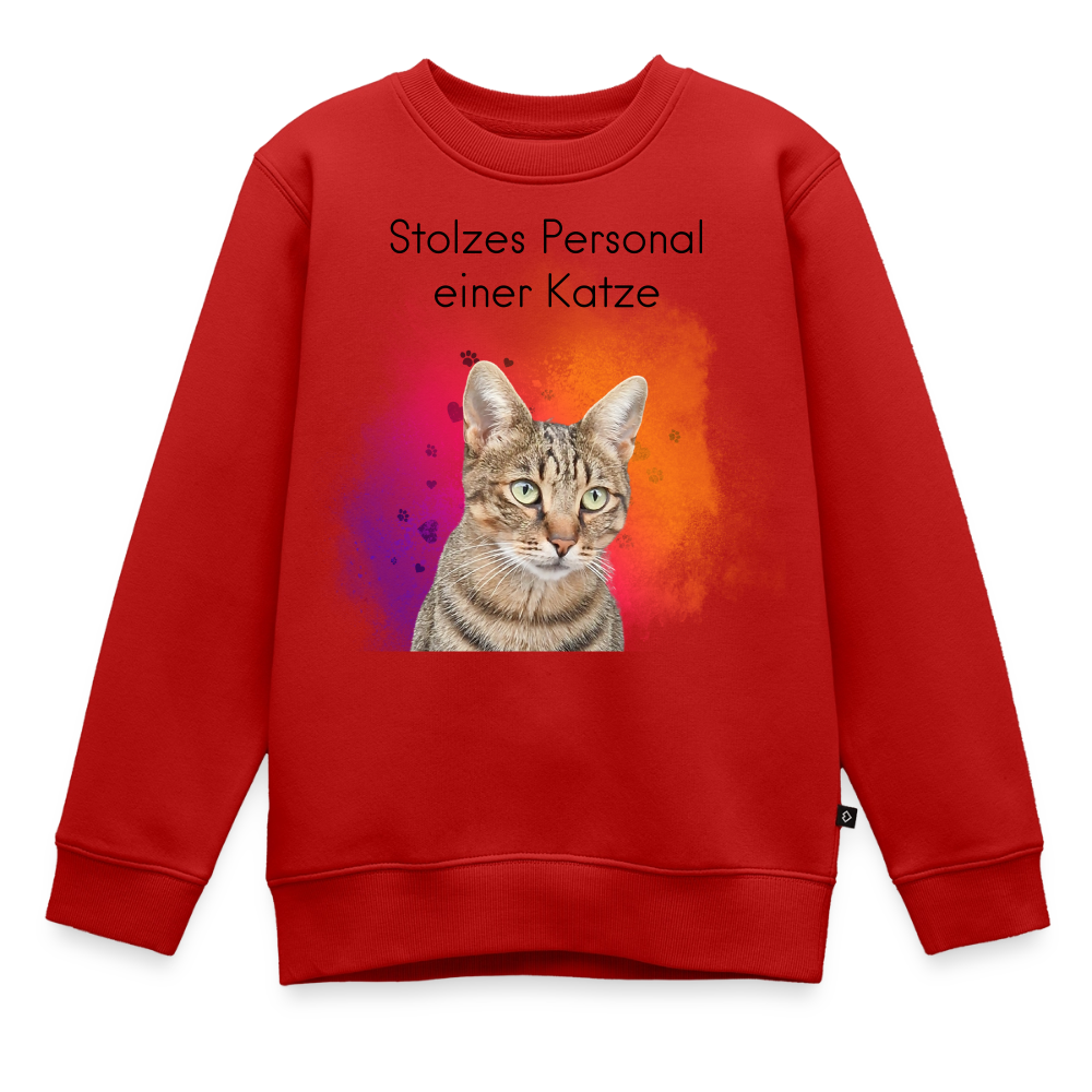 Pedro's Pullover Stolzes Personal einer Katze Black Edition - Rot