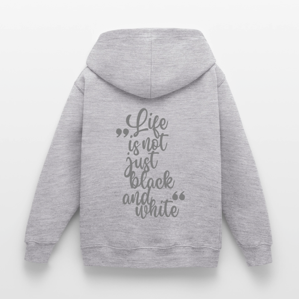 LiNBW. Crew Hoodie Life is not just black and white Edition Grey - LiNBW.