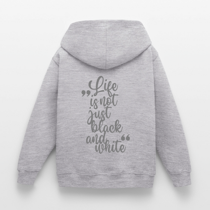 LiNBW. Crew Hoodie Life is not just black and white Edition Grey - LiNBW.