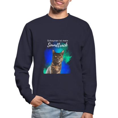 Nala's Classic Pullover Schnurren ist mein Soundtrack White Edition - Navy