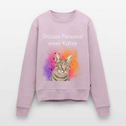 Pedro's Pullover Stolzes Personal einer Katze White Edition - Altrosa