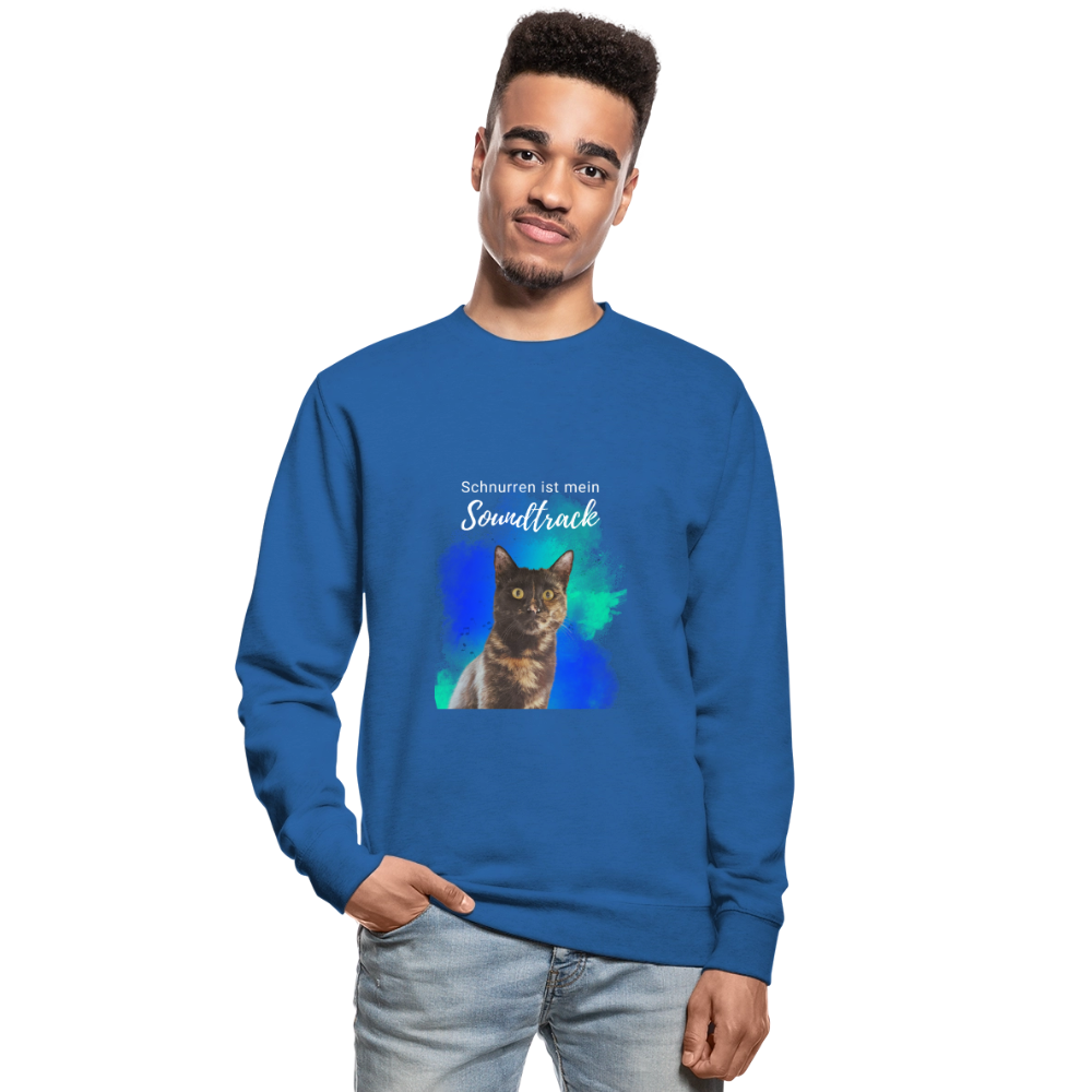 Nala's Classic Pullover Schnurren ist mein Soundtrack White Edition - Royalblau