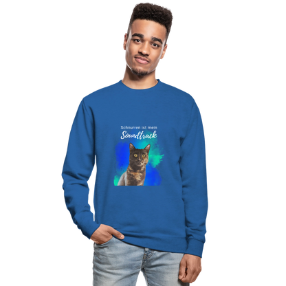 Nala's Classic Pullover Schnurren ist mein Soundtrack White Edition - Royalblau