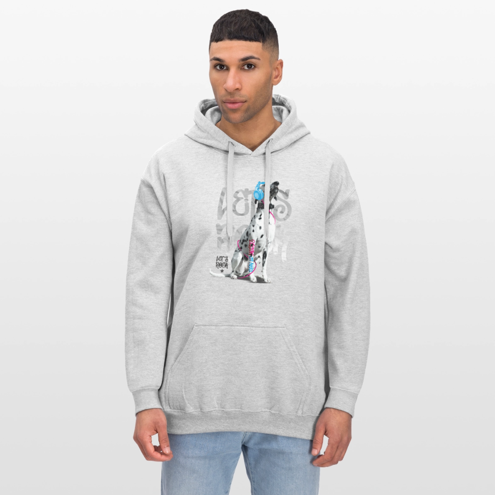 Boa's Hoodie Let's Rock - Hellgrau meliert