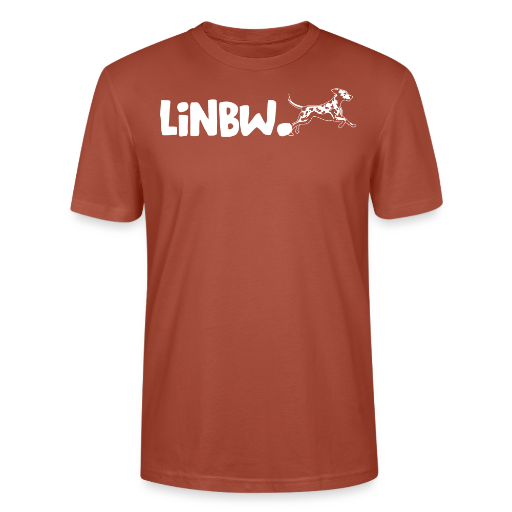 LiNBW. Unisex T-Shirt Premium Crew White Edition Life is not just black and white - Terrakotta