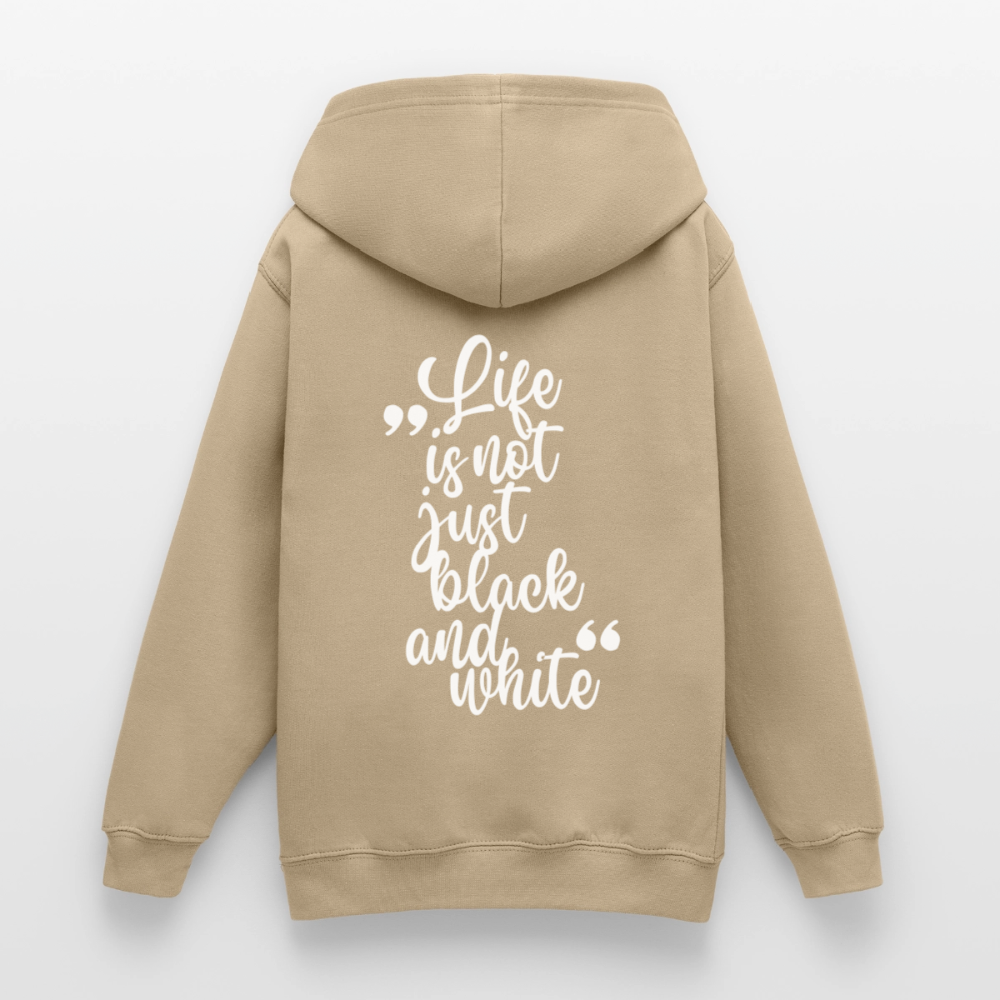LiNBW. Crew Hoodie Life is not just black and white Edition White - LiNBW.