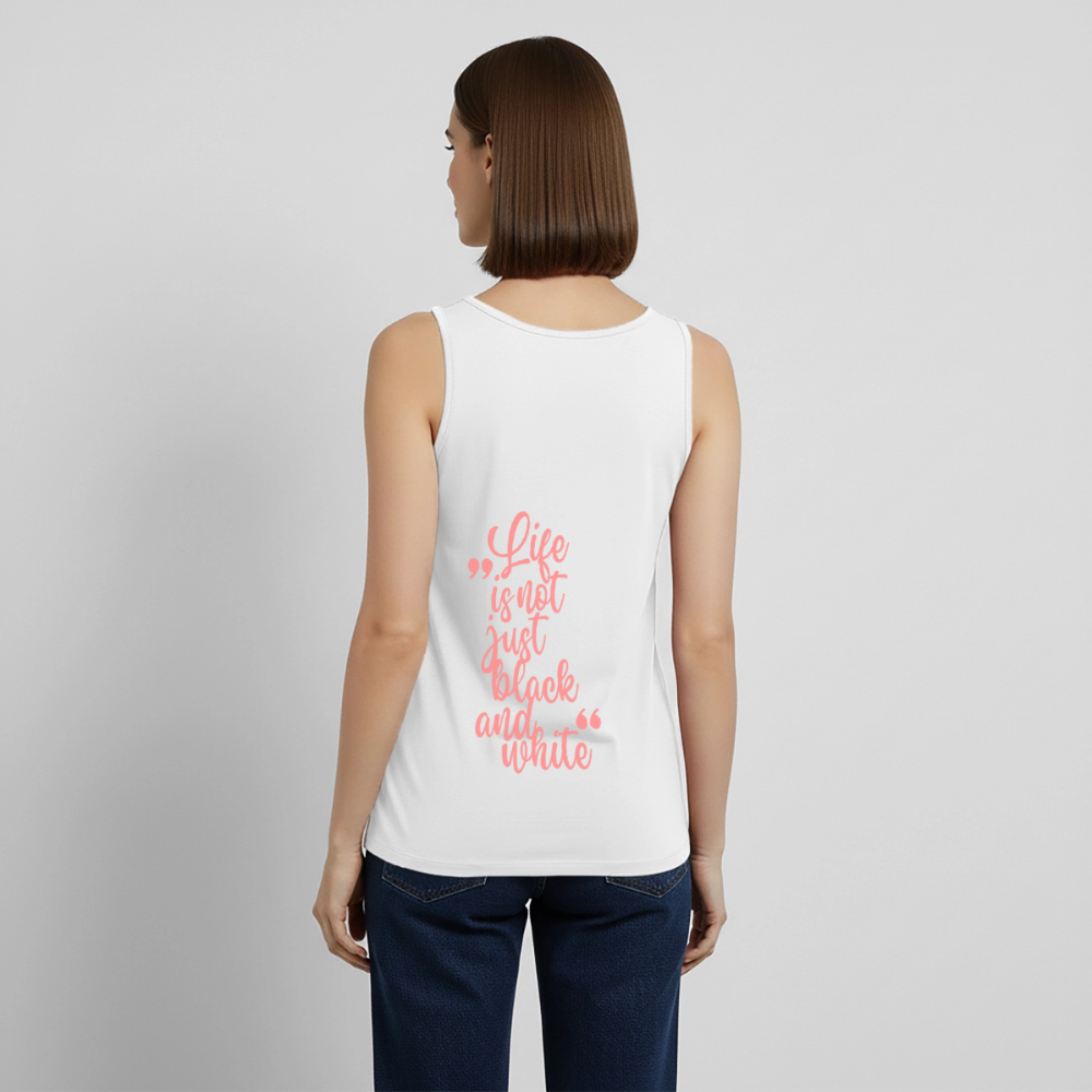 LiNBW. Tank Top Premium Pink Edition Life is not just black and white - Weiß