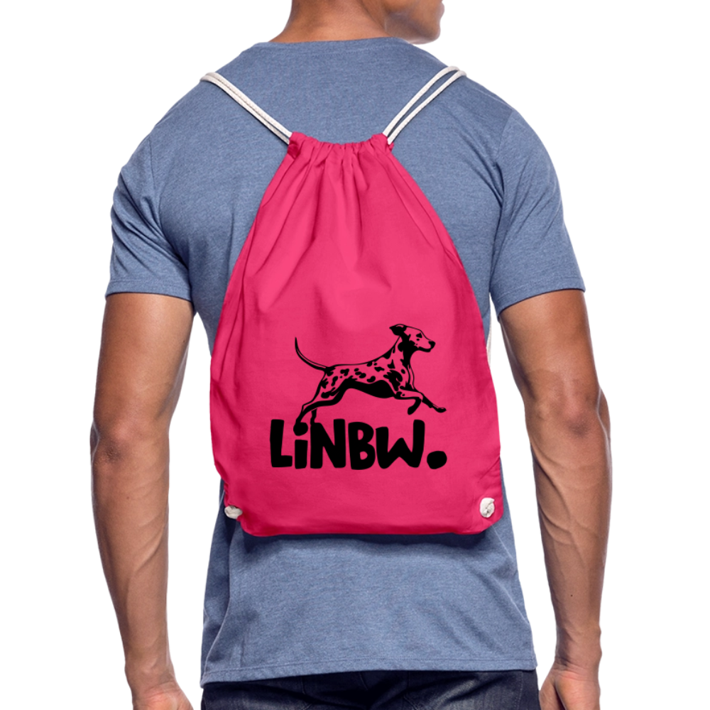 LiNBW. Turnbeutel Black Edition - Fuchsia