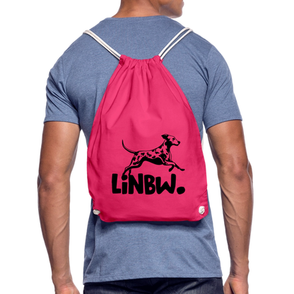 LiNBW. Turnbeutel Black Edition - Fuchsia