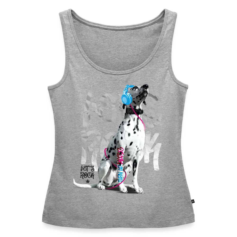 Boa´s Tank Top Premium Let´s Rock - Grau meliert