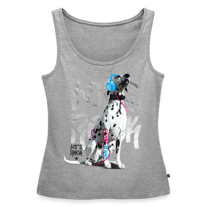 Boa´s Tank Top Premium Let´s Rock - Grau meliert