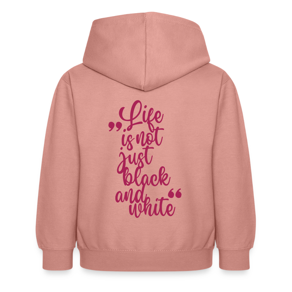 LiNBW. Crew Hoodie Life is not just black and white Edition Pink - LiNBW.