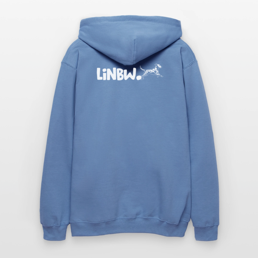 Life is not just black and white Hoodie White Edition - Carolina Blue