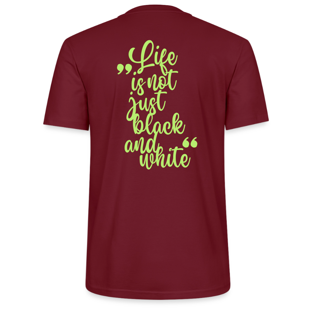 LiNBW. Unisex T-Shirt Premium Crew Green Edition Life is not just black and white - LiNBW.