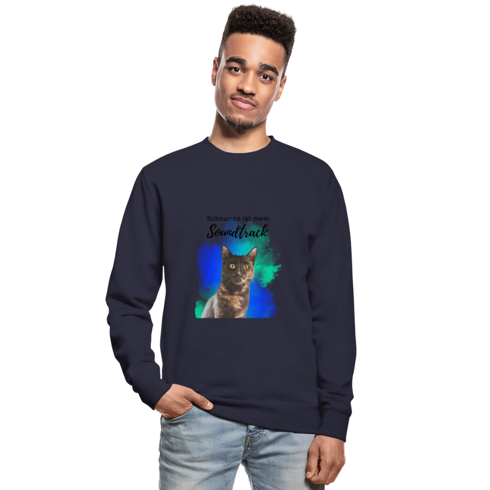 Nala's Classic Pullover Schnurren ist mein Soundtrack Black Edition - Navy