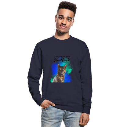 Nala's Classic Pullover Schnurren ist mein Soundtrack Black Edition - Navy