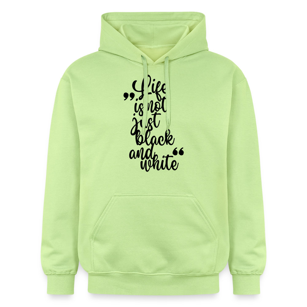 Life is not just black and white Hoodie Black Edition - Pistazie