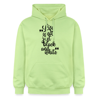 Life is not just black and white Hoodie Black Edition - Pistazie
