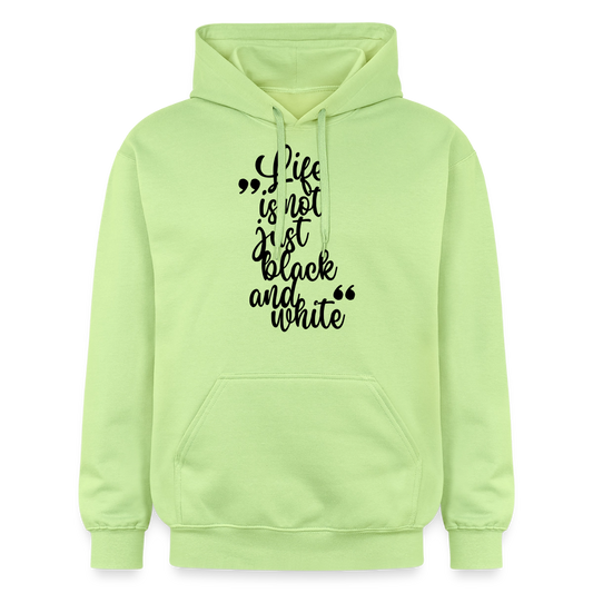 Life is not just black and white Hoodie Black Edition - Pistazie