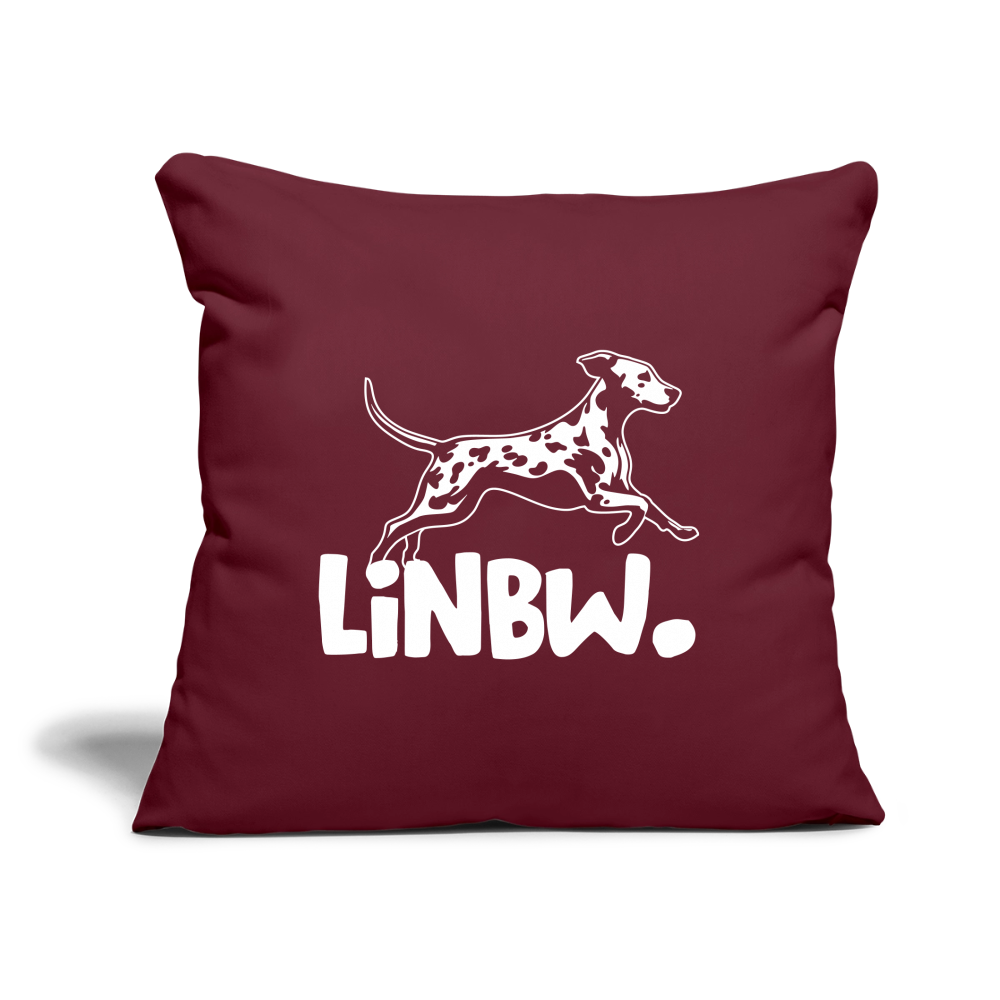 LiNBW. Kissen White Edition - Burgunderrot