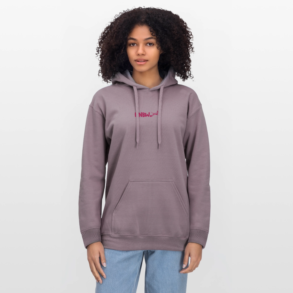 LiNBW. Crew Hoodie Pink Edition Life is not just black and white - Lilagrau 