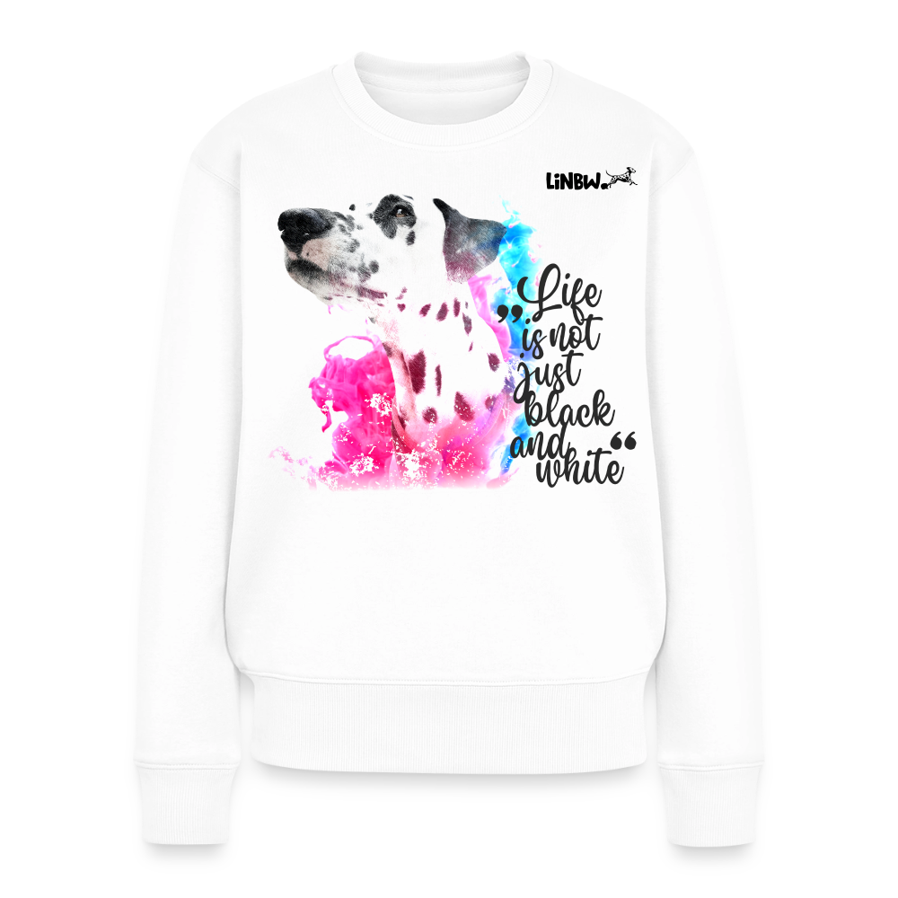 Boa's Pullover Splash Life is not just black and white Edition Black - Weiß