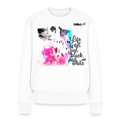 Boa's Pullover Splash Life is not just black and white Edition Black - Weiß