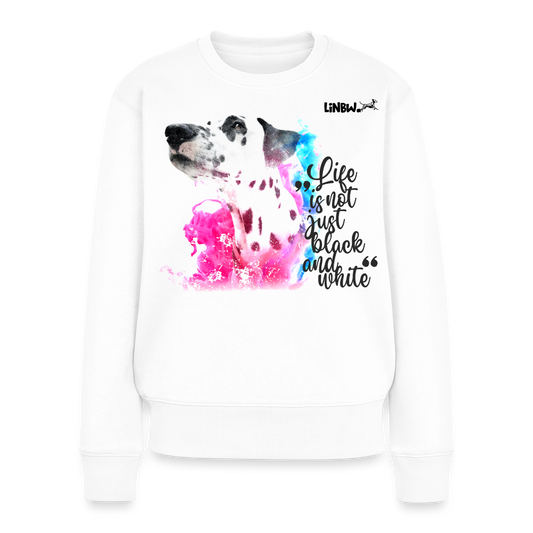 Boa's Pullover Splash Life is not just black and white Edition Black - Weiß