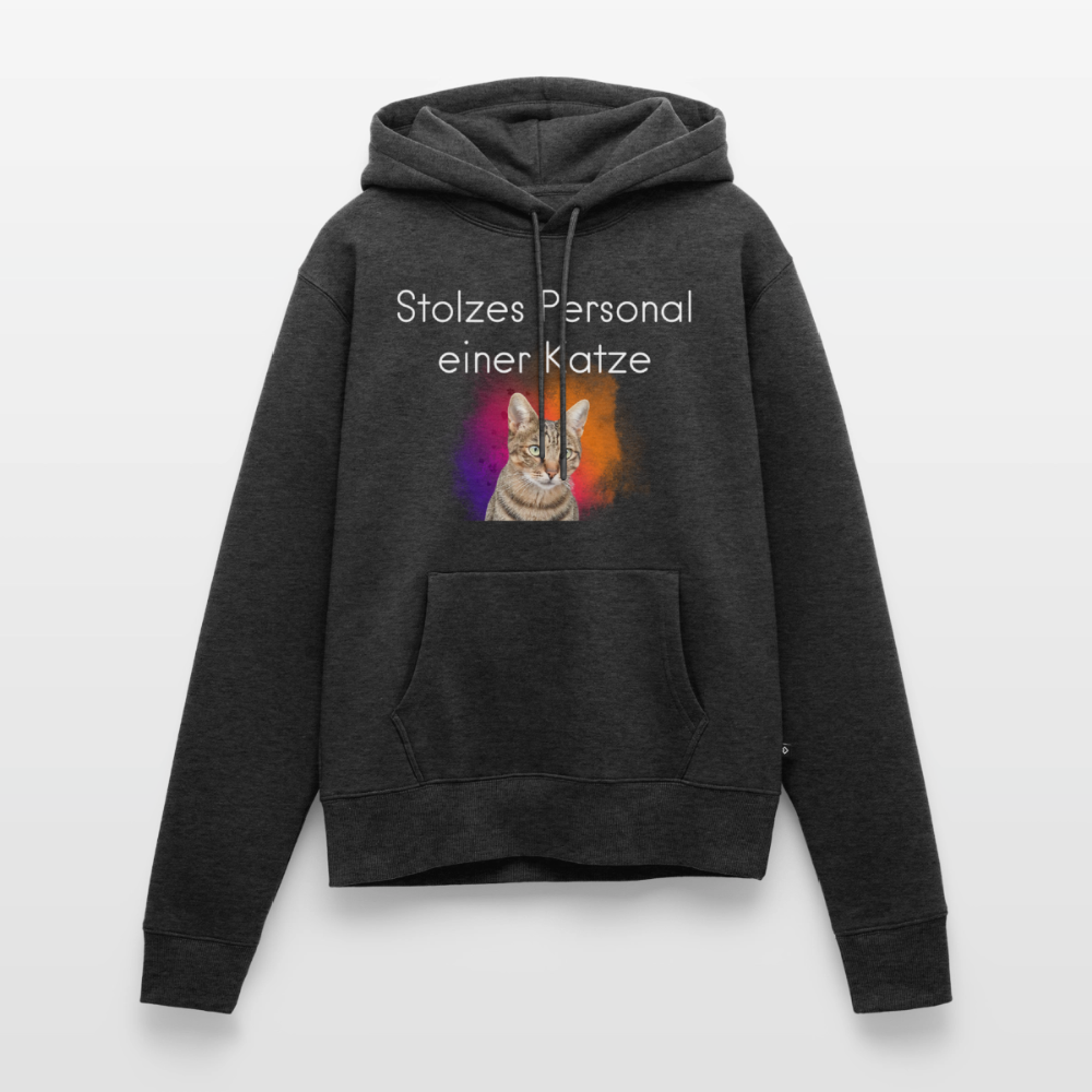 Pedro's Hoodie Stolzes Personal einer Katze White Edition - Anthrazit meliert